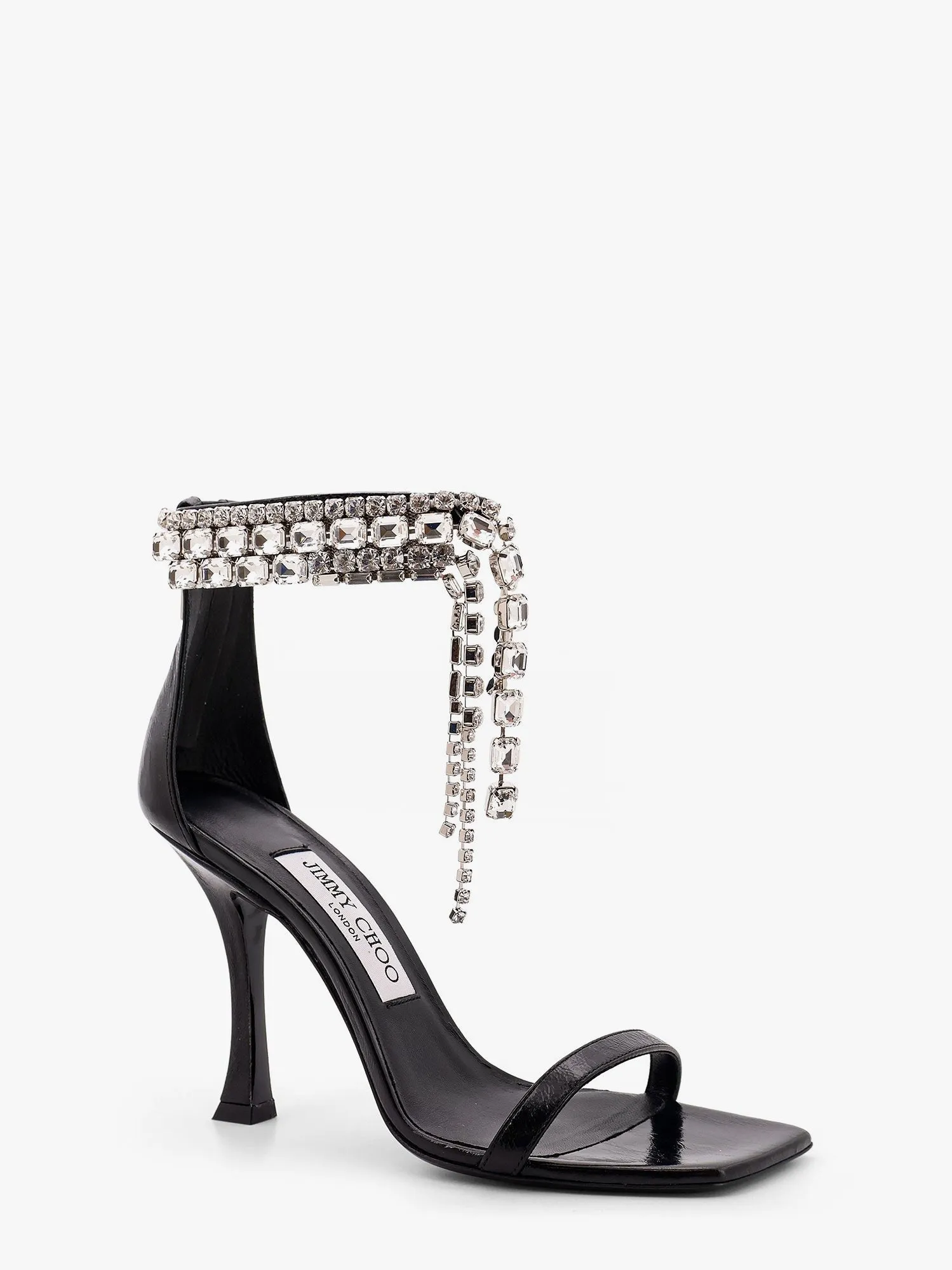 Jimmy Choo Black vintage leather sandals with crystals detail sold by Siebentaschen product image thumbnail 2