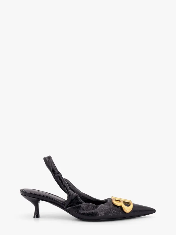 Balenciaga Monaco arena leather slingback sold by Siebentaschen