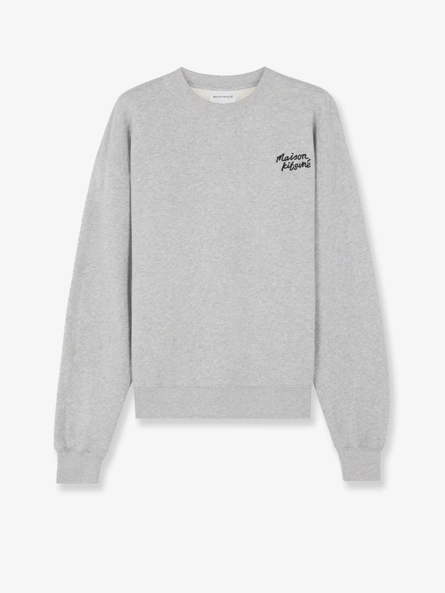 Maison Kitsune Cotton sweatshirt with lettering logo sold by Siebentaschen
