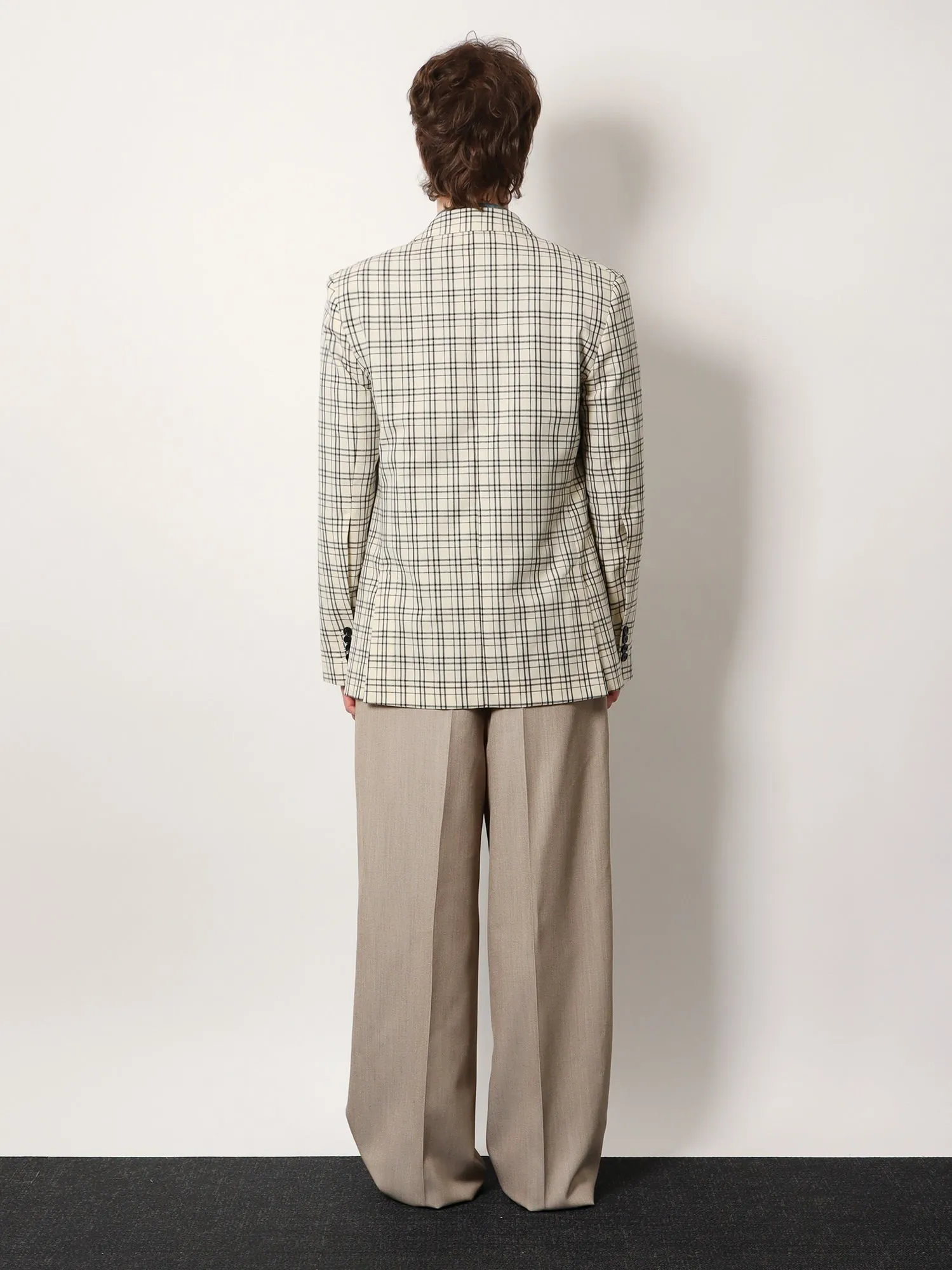 AMI PARIS Virgin wool blazer with madras motif sold by Siebentaschen product image thumbnail 3