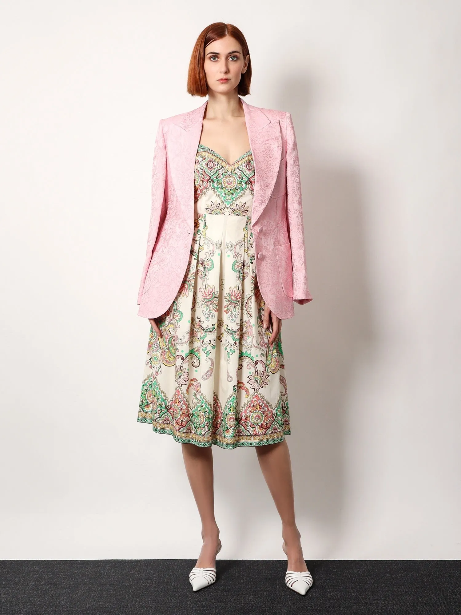 Etro Jacquard silk blend blazer with embroidery sold by Siebentaschen product image thumbnail 4