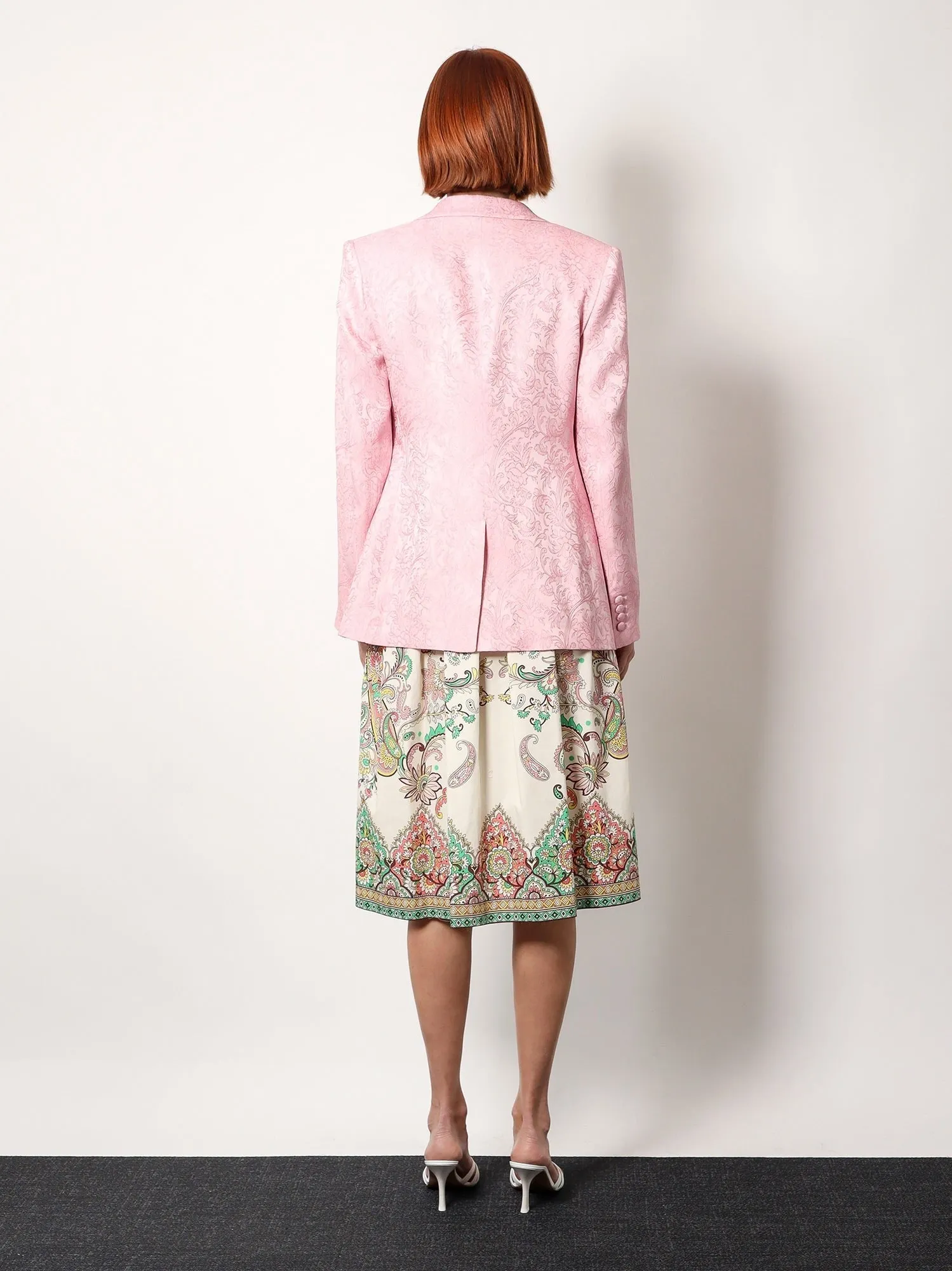 Etro Jacquard silk blend blazer with embroidery sold by Siebentaschen product image thumbnail 5