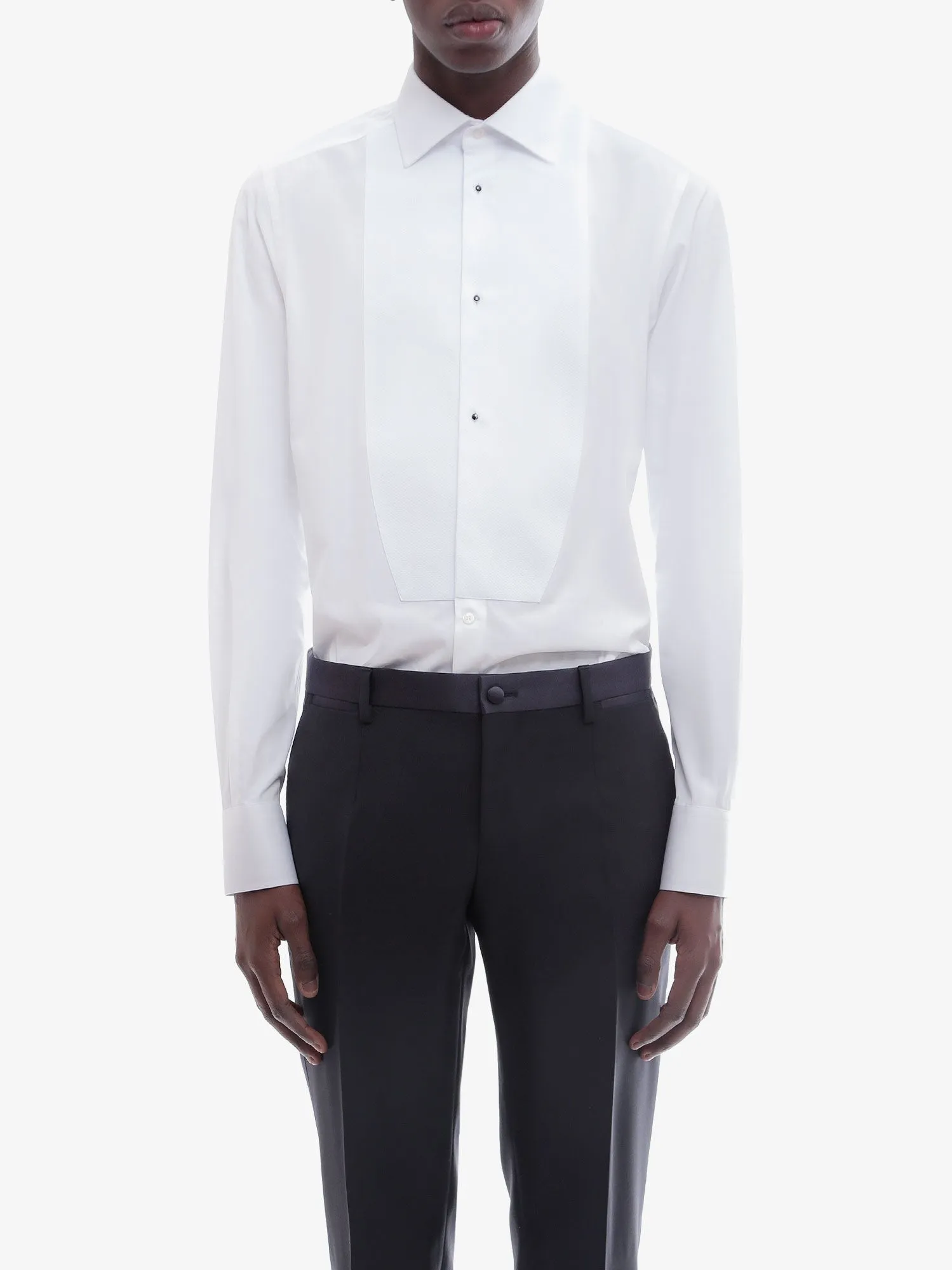 Dolce & Gabbana Cotton shirt with frontal plastron sold by Siebentaschen product image thumbnail 3