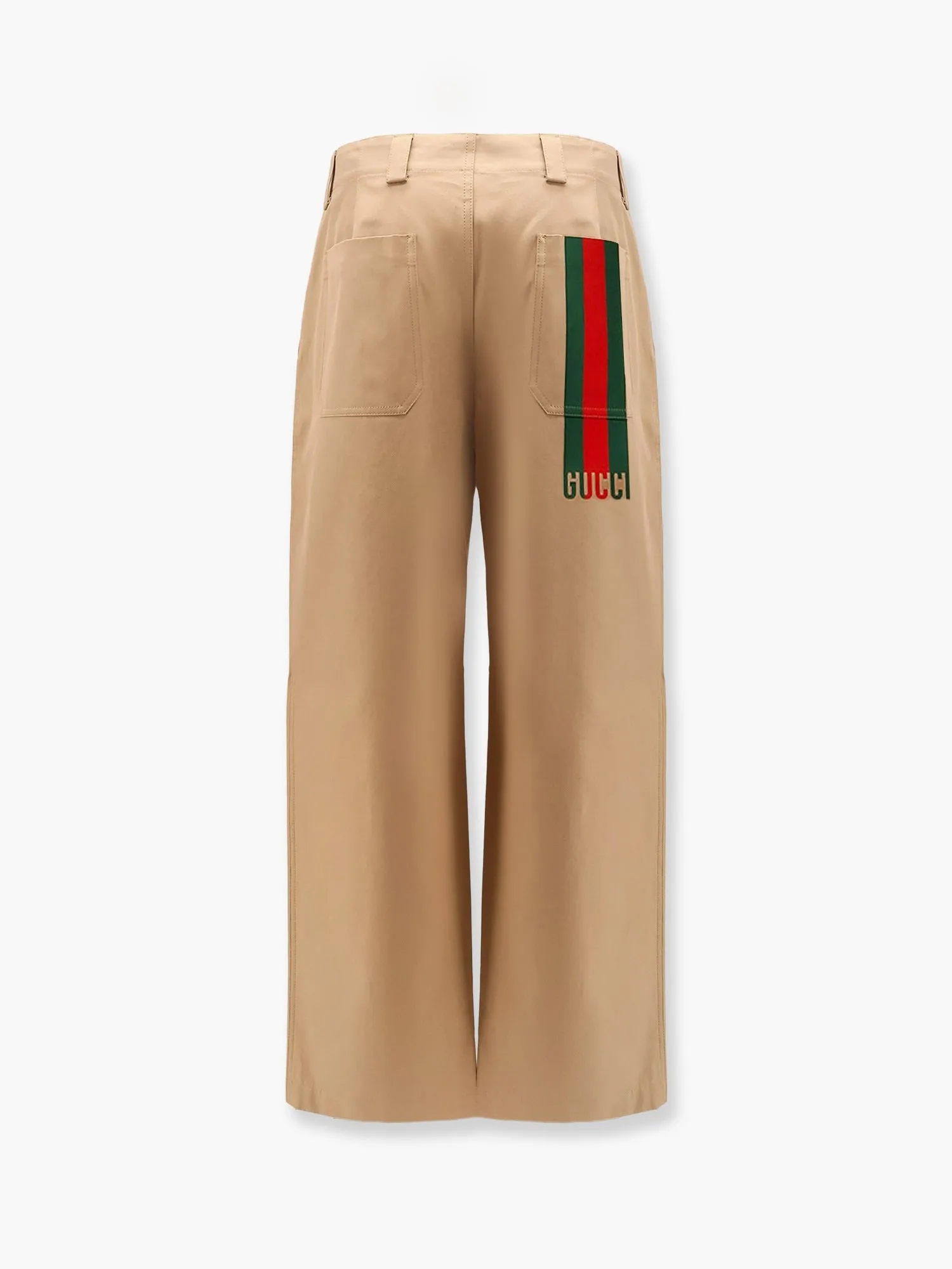 Gucci Cotton trouser with web detail sold by Siebentaschen product image thumbnail 4