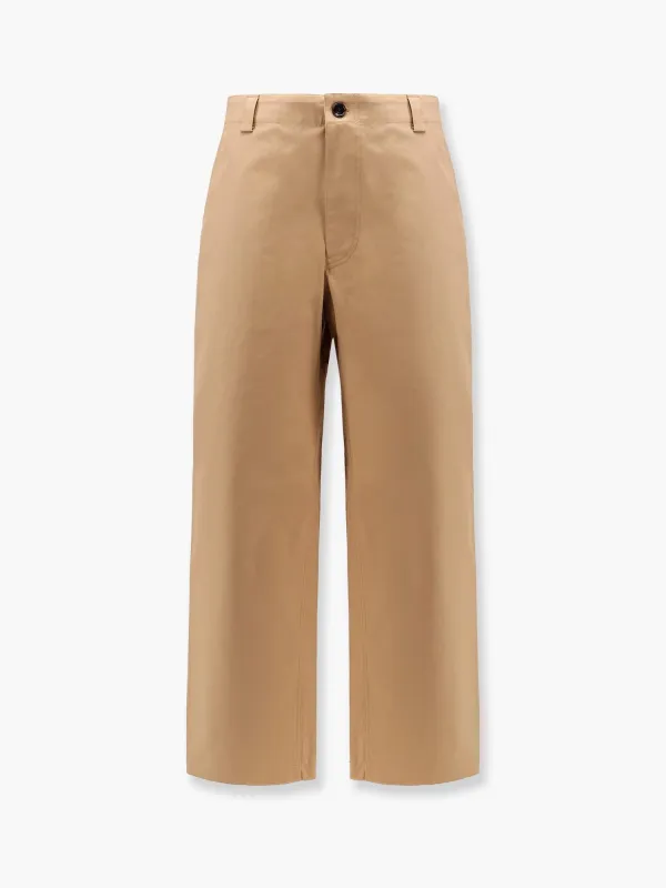 Gucci Cotton trouser with web detail sold by Siebentaschen