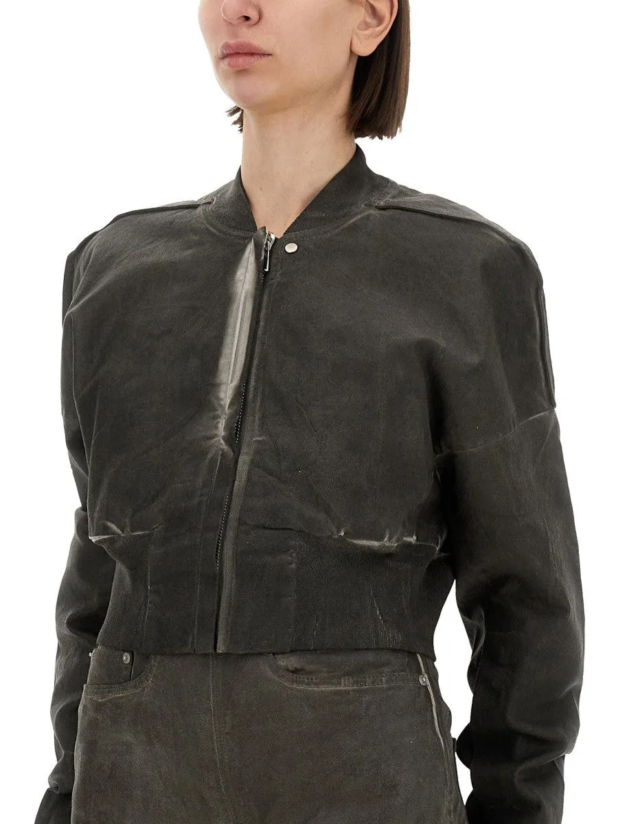 RICK OWENS DRKSHDW CROPPED BOMBER JACKET "FLIGHT JKT" sold by Siebentaschen product image thumbnail 4