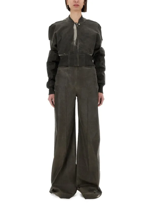 RICK OWENS DRKSHDW CROPPED BOMBER JACKET "FLIGHT JKT" made by Siebentaschen