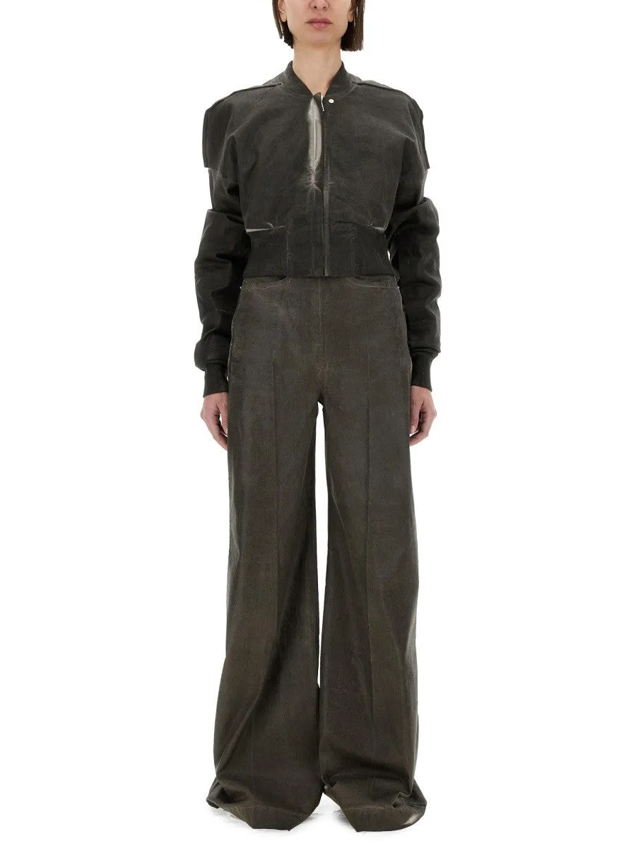 RICK OWENS DRKSHDW CROPPED BOMBER JACKET "FLIGHT JKT" sold by Siebentaschen