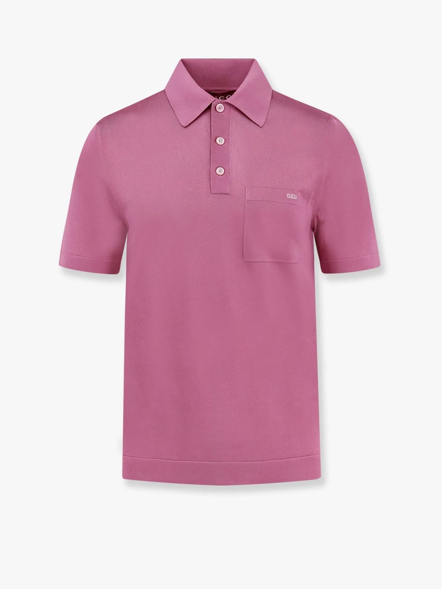 Gucci Silk polo shirt with lateral intarsia sold by Siebentaschen