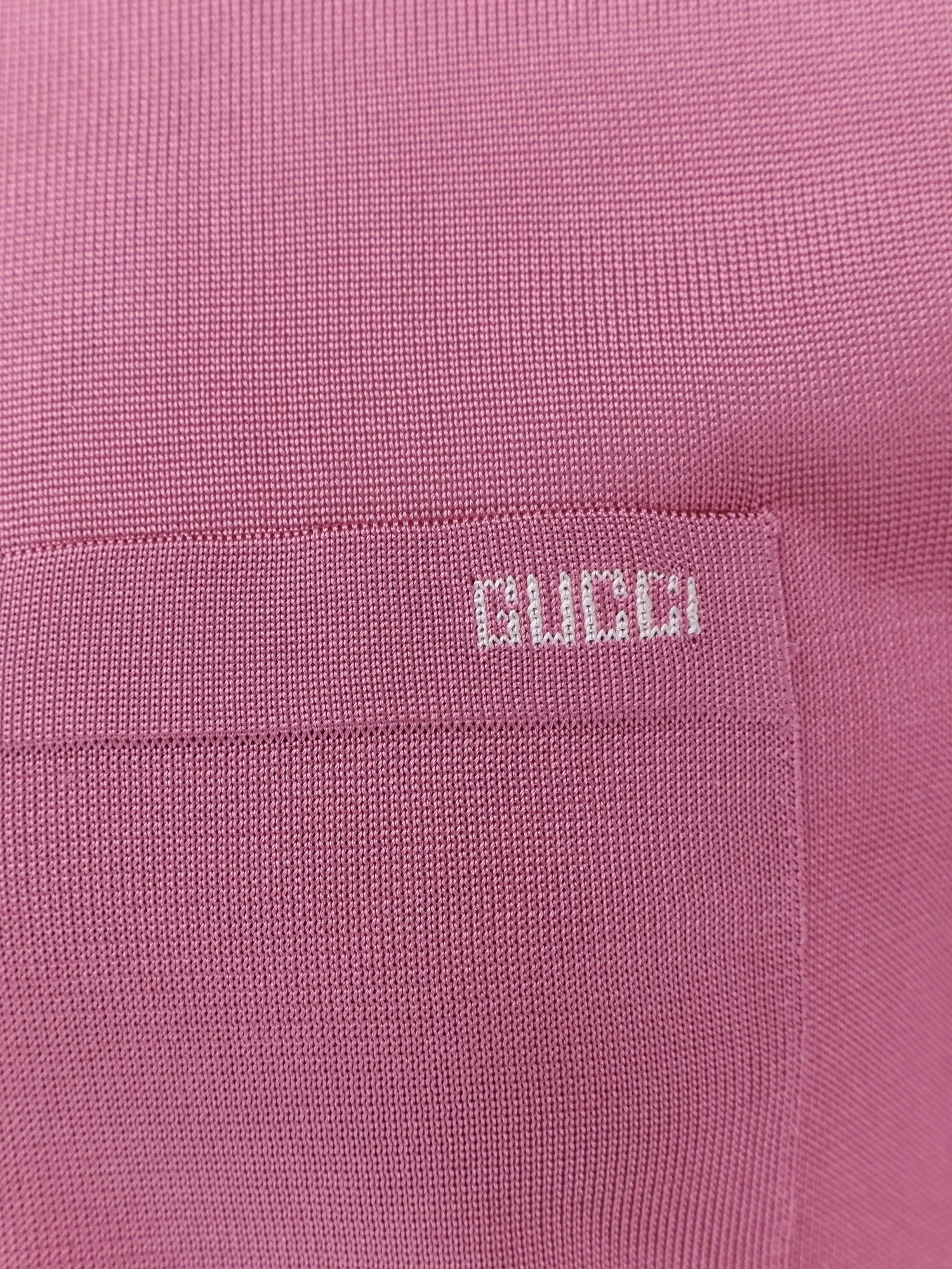 Gucci Silk polo shirt with lateral intarsia sold by Siebentaschen product image thumbnail 5