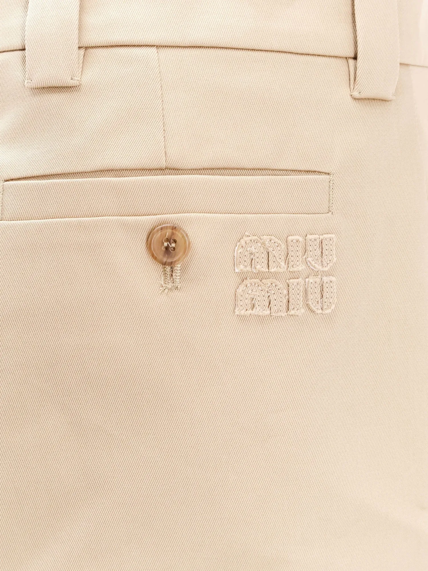 Miu Miu Cotton skirt with check insert on the bottom sold by Siebentaschen product image thumbnail 4