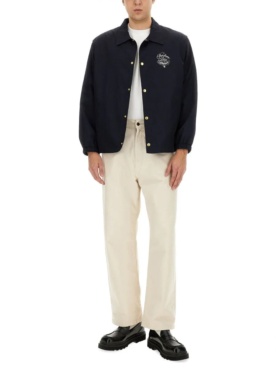 Drole De Monsieur VIGNES SLOGAN PRINT JACKET sold by Siebentaschen product image thumbnail 2