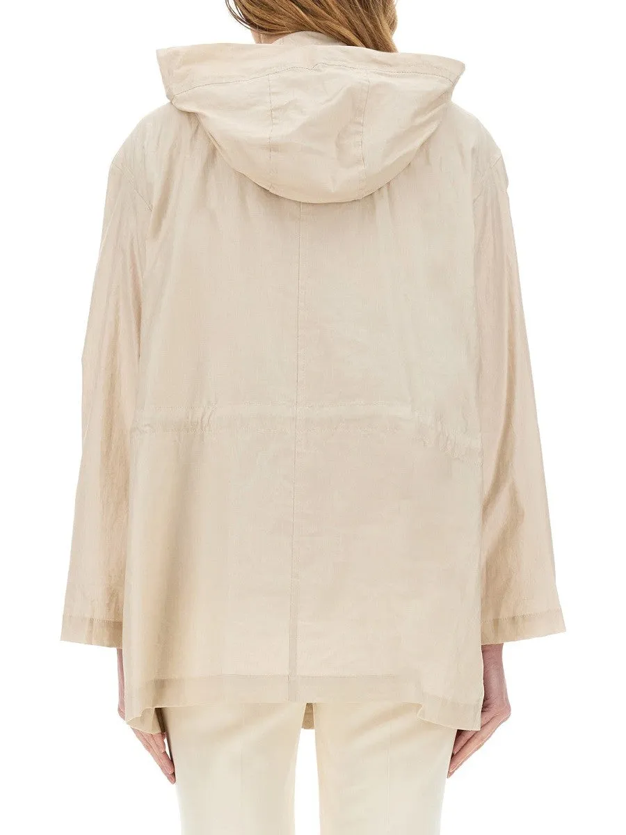 FAY LINEN AND COTTON CANVAS PARKA sold by Siebentaschen product image thumbnail 3