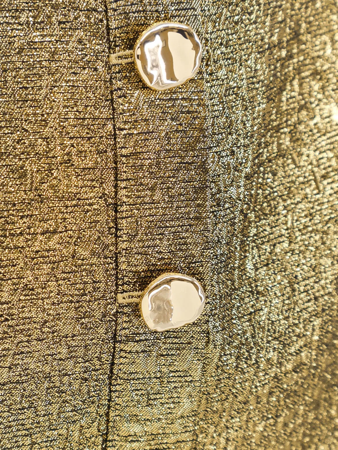 SELF PORTRAIT Gold metallic fabric top sold by Siebentaschen product image thumbnail 4