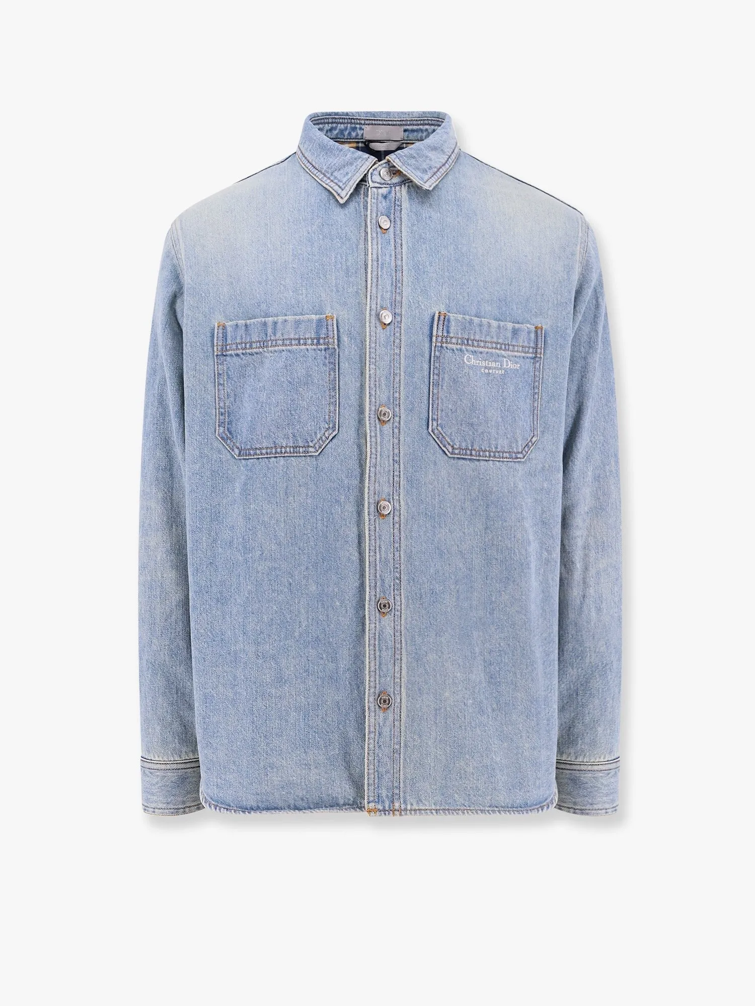 Dior Denim shirt/jacket with madras lining sold by Siebentaschen