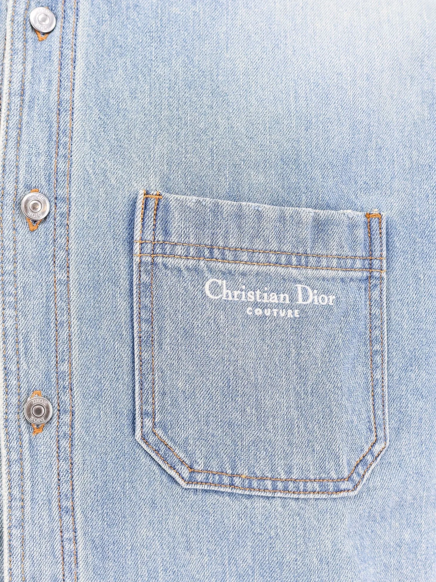 Dior Denim shirt/jacket with madras lining sold by Siebentaschen product image thumbnail 3