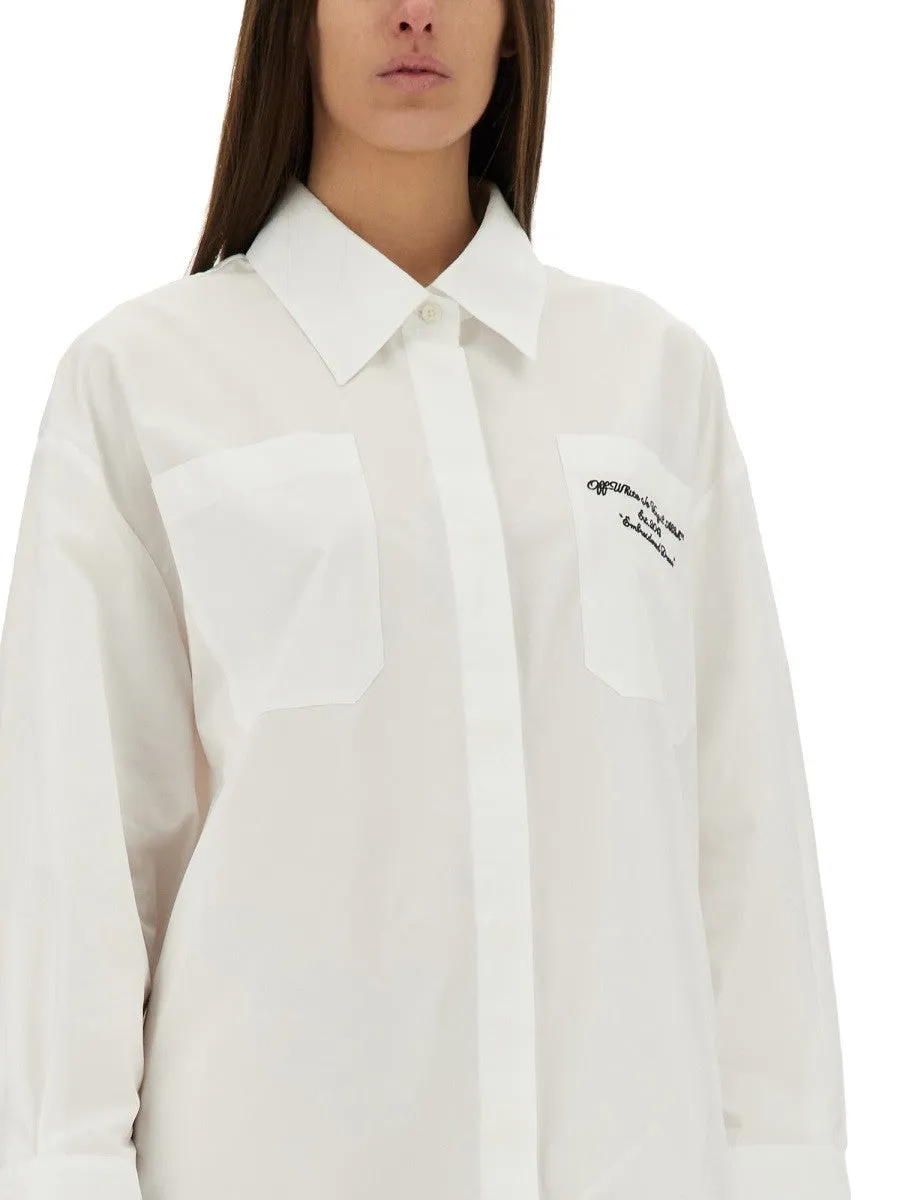 Off-white OVERSIZED POPLIN SHIRT sold by Siebentaschen product image thumbnail 4