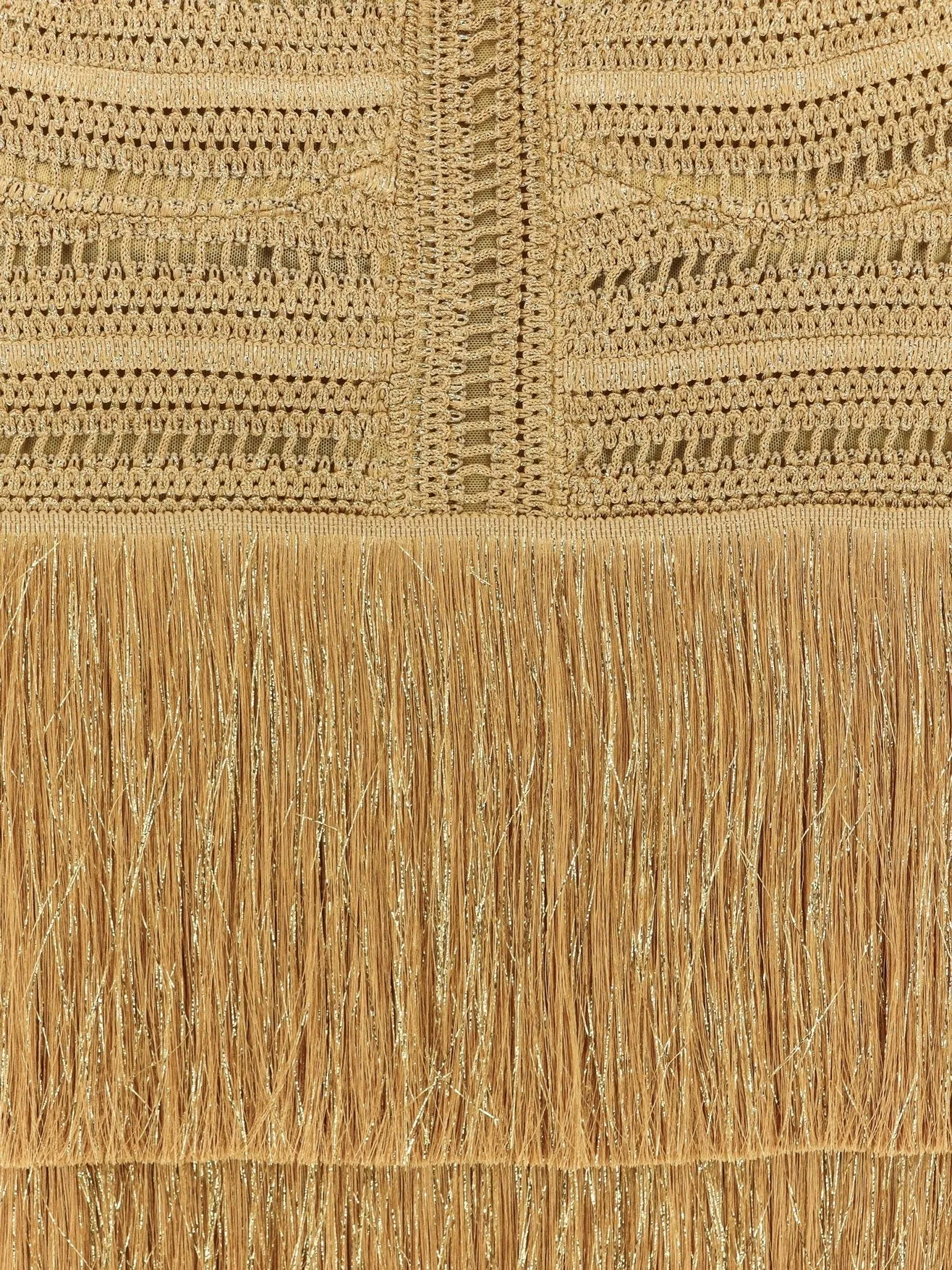 PATBO Long dress with embroidered courset and fringes sold by Siebentaschen product image thumbnail 4