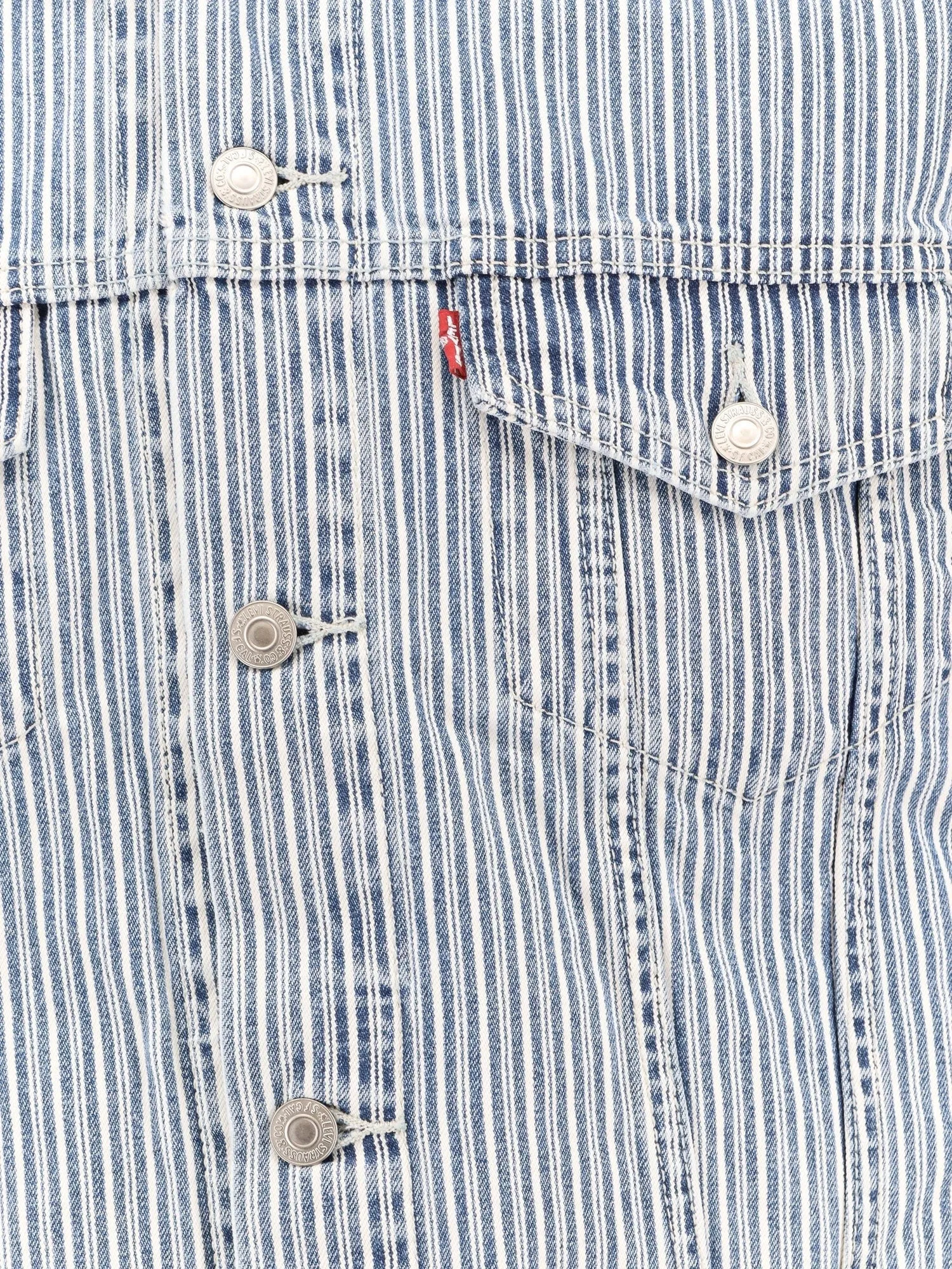 Levi's Relaxed striped cotton jacket sold by Siebentaschen product image thumbnail 3