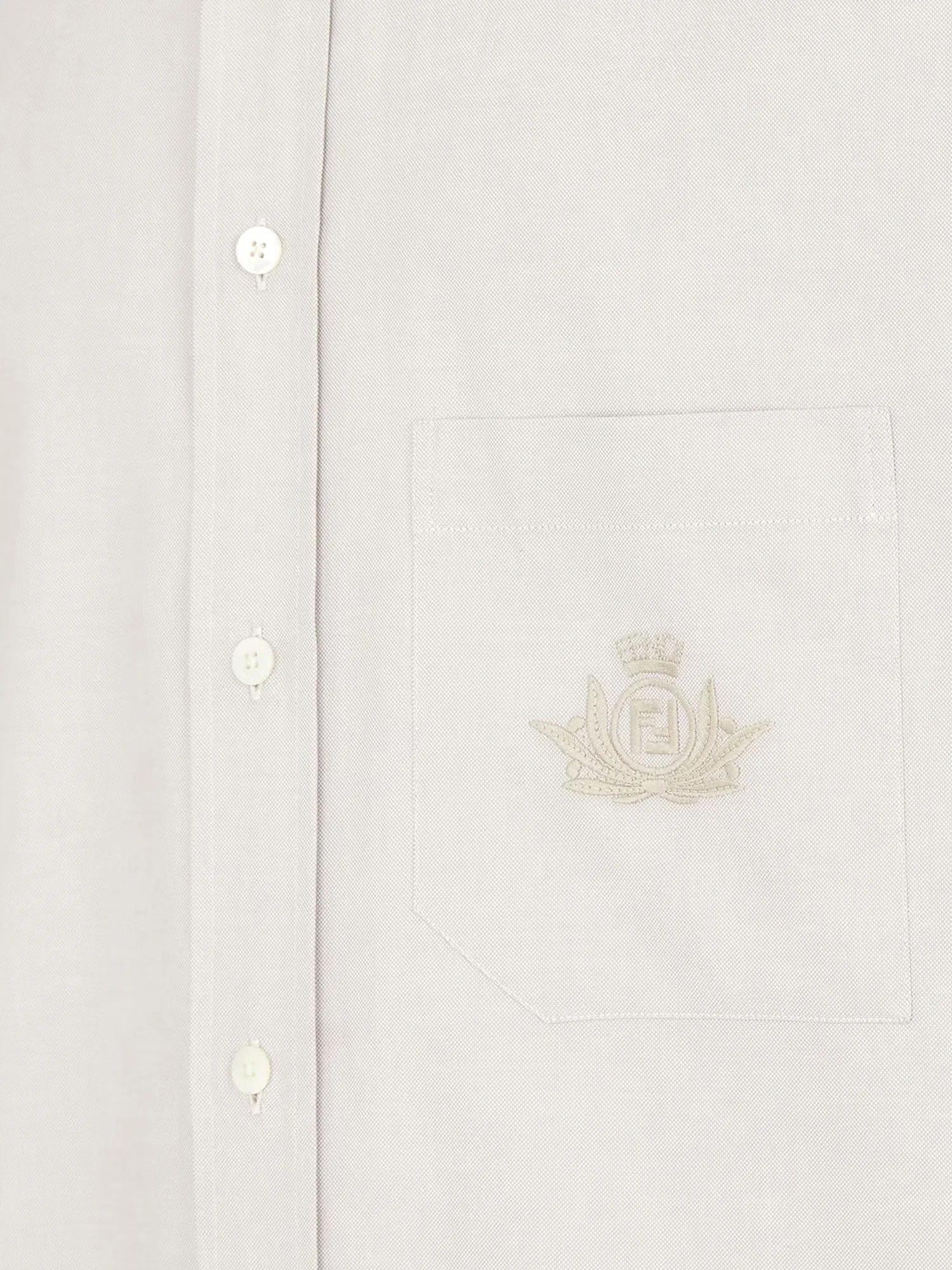 Fendi Oxford shirt with fendi crest embroidery sold by Siebentaschen product image thumbnail 5