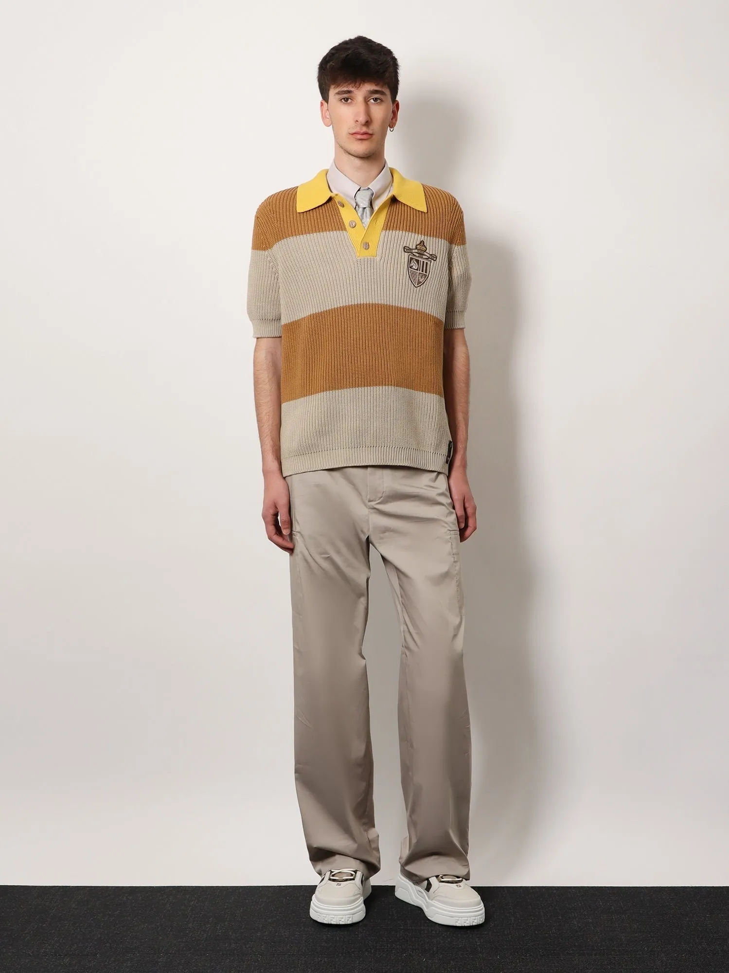 Fendi Oxford shirt with fendi crest embroidery sold by Siebentaschen product image thumbnail 2