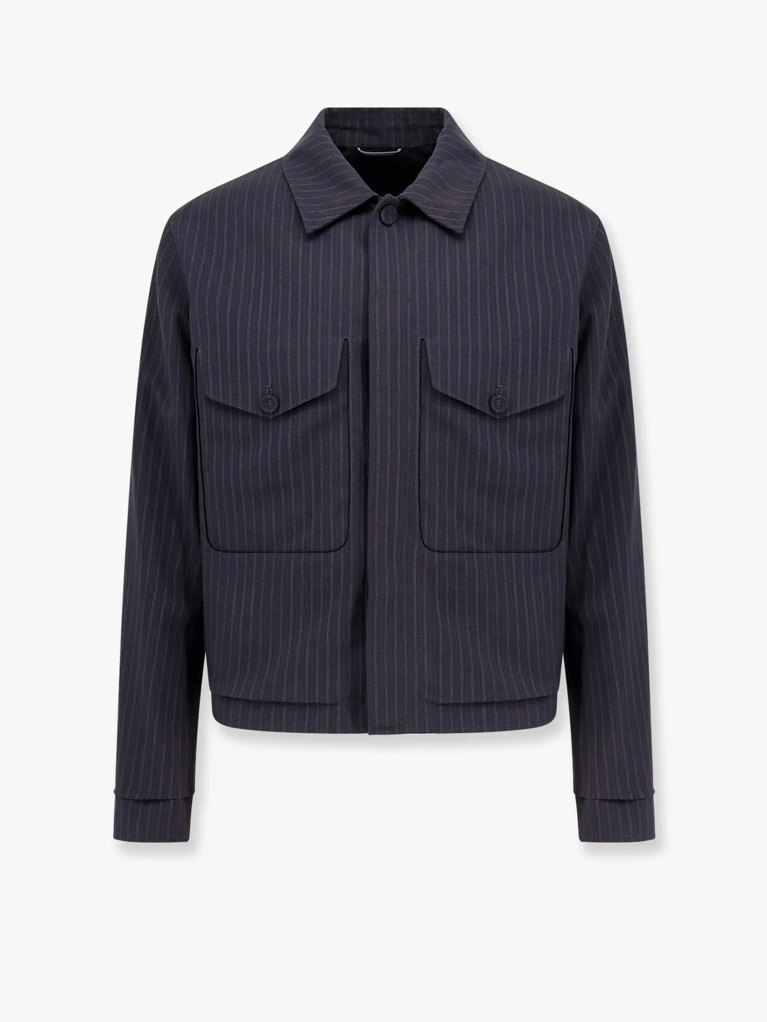 Dior Striped wool blazer with semi-french collar sold by Siebentaschen