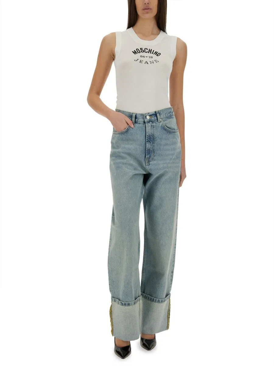 MOSCHINO JEANS KNIT TOP WITH INLAY LOGO sold by Siebentaschen product image thumbnail 2