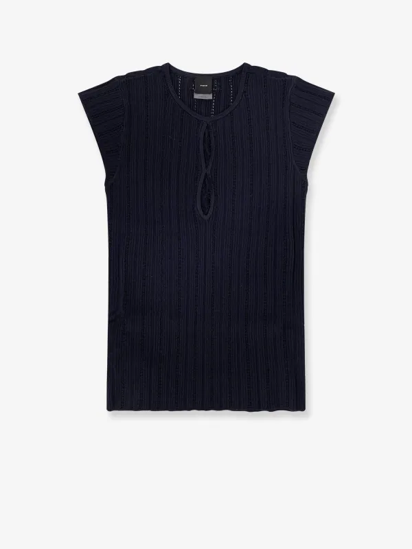 Pinko Tofane ribbed viscose blend sweater made by Pinko