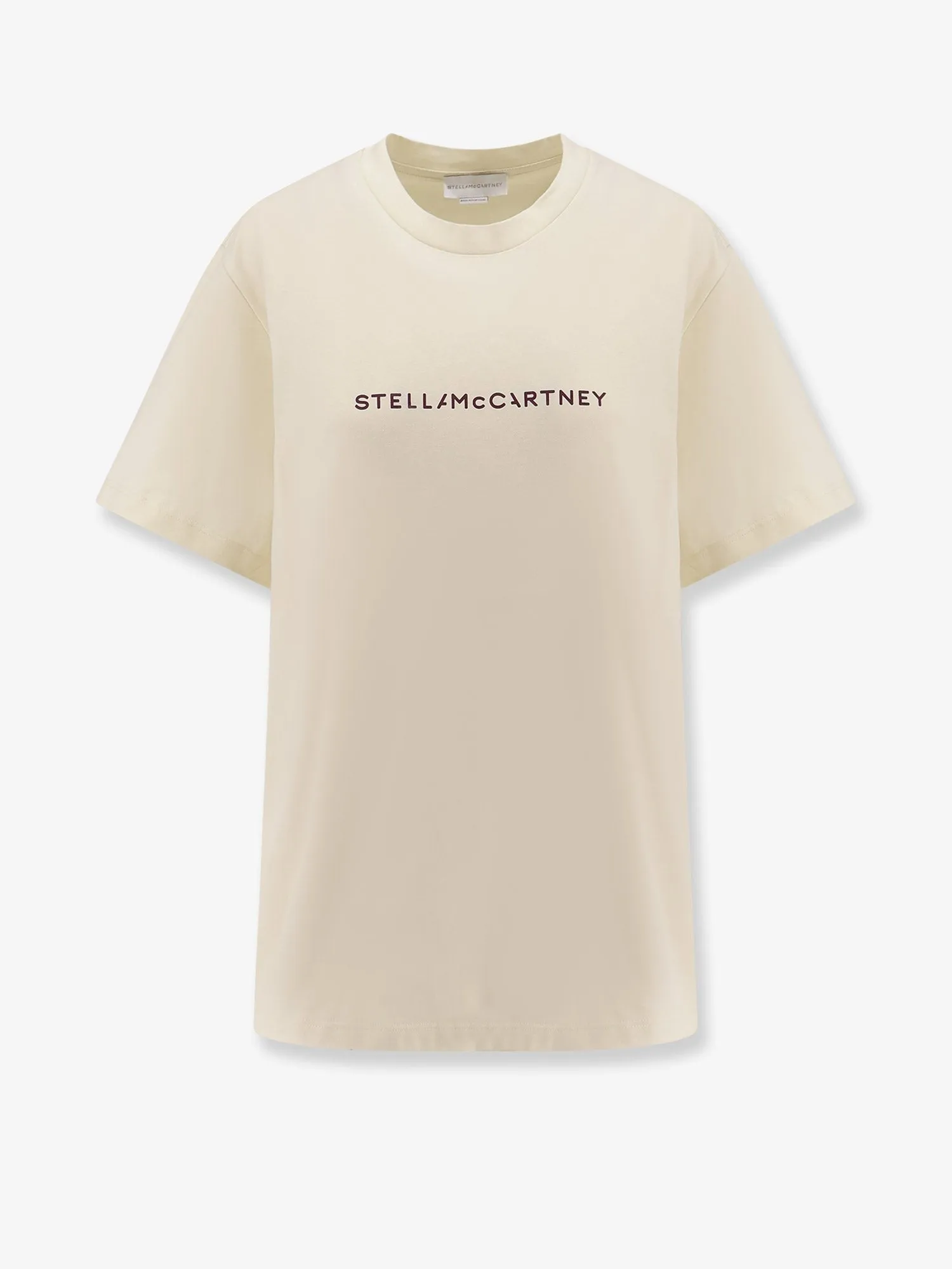 stella mccartney Cotton T-shirt with logo print sold by Siebentaschen