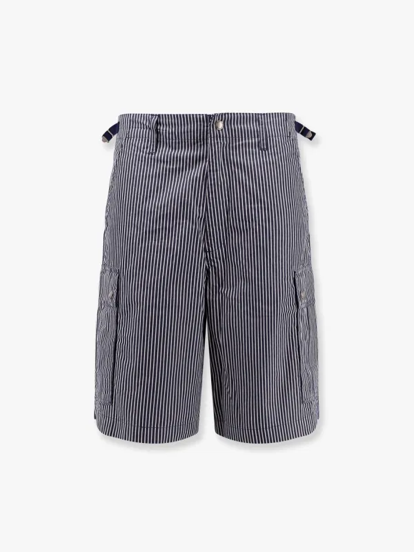 Carhartt Wip Notus striped canvas bermuda shorts sold by Siebentaschen