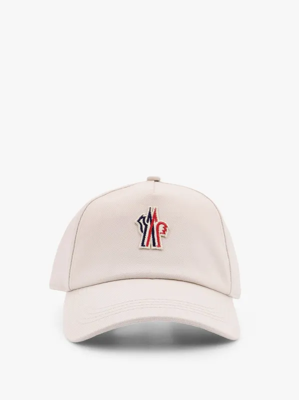 MONCLER GRENOBLE Cotton baseball hat with logo patch sold by Siebentaschen