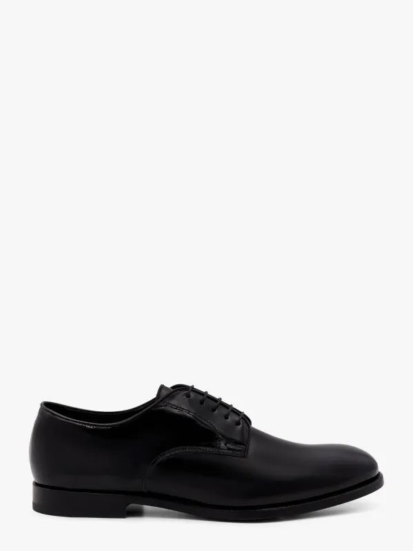 Doucal'S Lace-up patent leather shoe sold by Siebentaschen