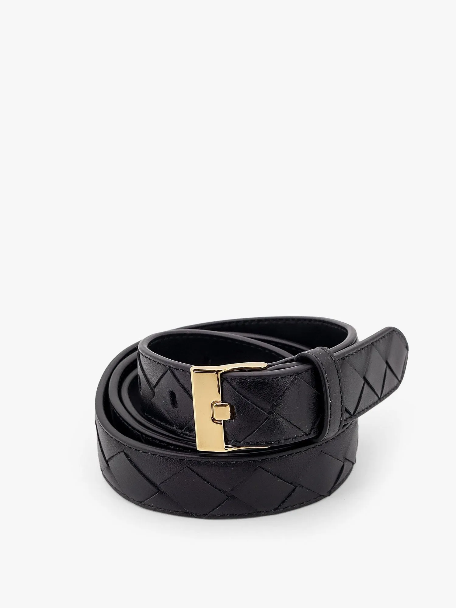 Bottega Veneta Leather belt with Intrecciato motif sold by Siebentaschen product image thumbnail 3