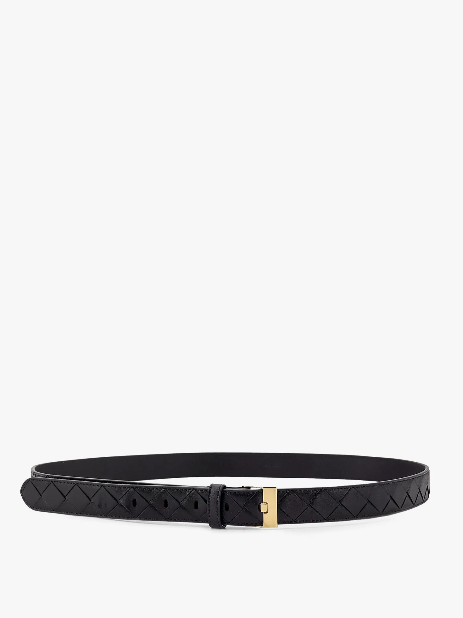 Bottega Veneta Leather belt with Intrecciato motif sold by Siebentaschen