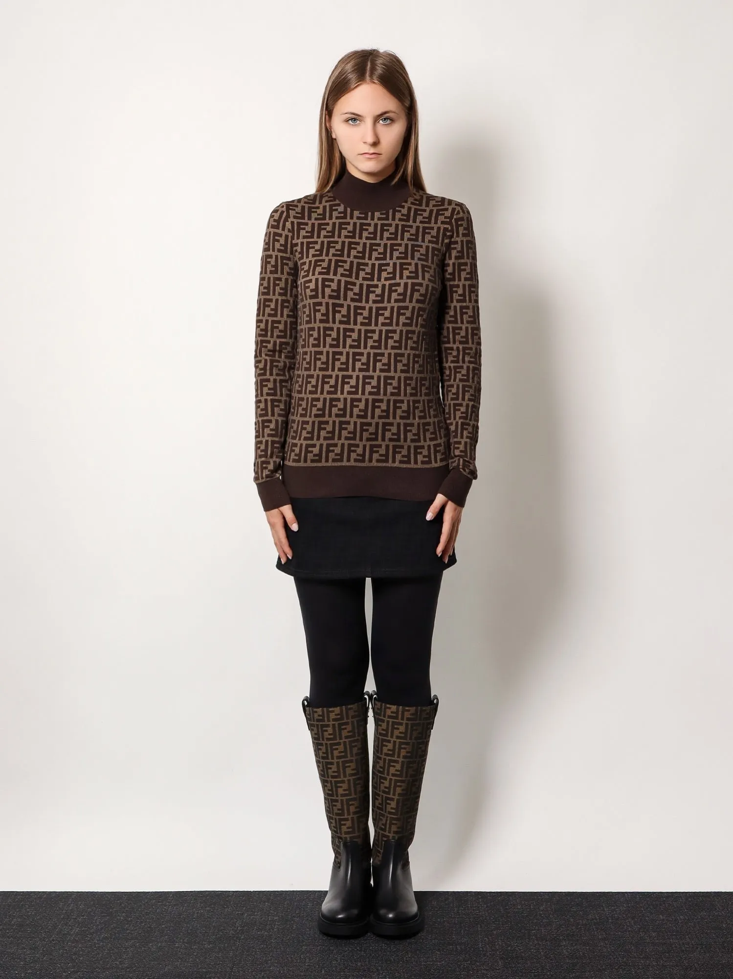 Fendi Cotton sweater with ff motif sold by Siebentaschen product image thumbnail 3