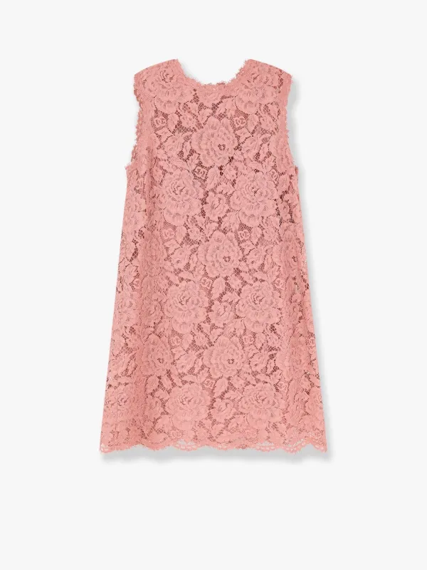 Dolce & Gabbana A line dg floral lace dress sold by Siebentaschen