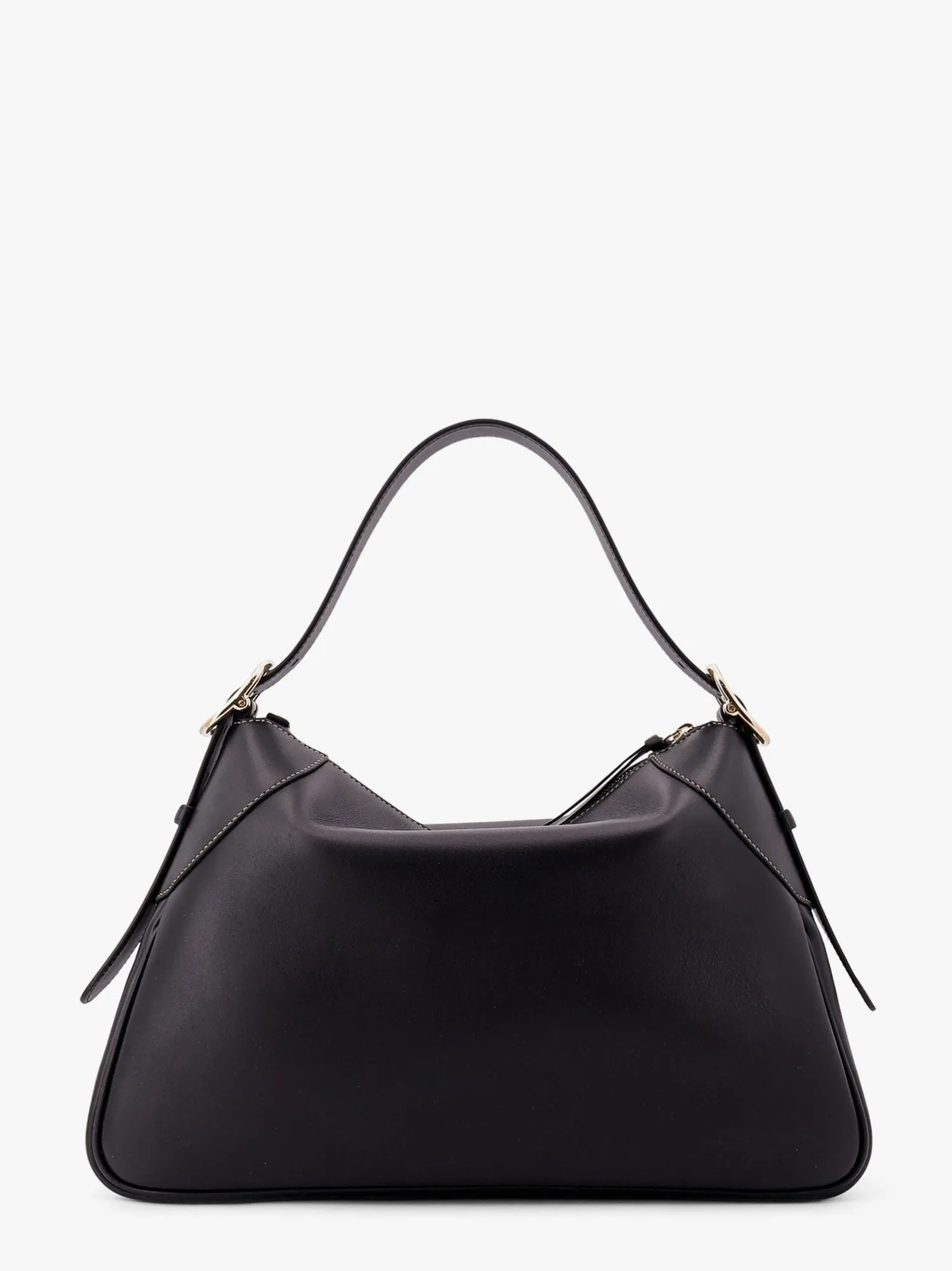 Gucci GG Emblem leather shoulder bag with frontal logo sold by Siebentaschen product image thumbnail 2