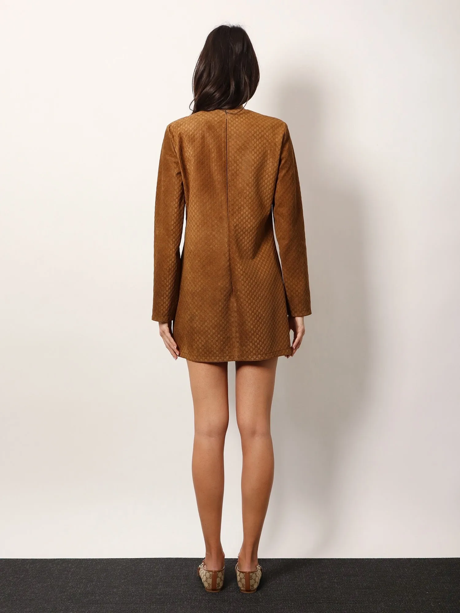 Gucci Suede short dress with all-over GG logo sold by Siebentaschen product image thumbnail 3