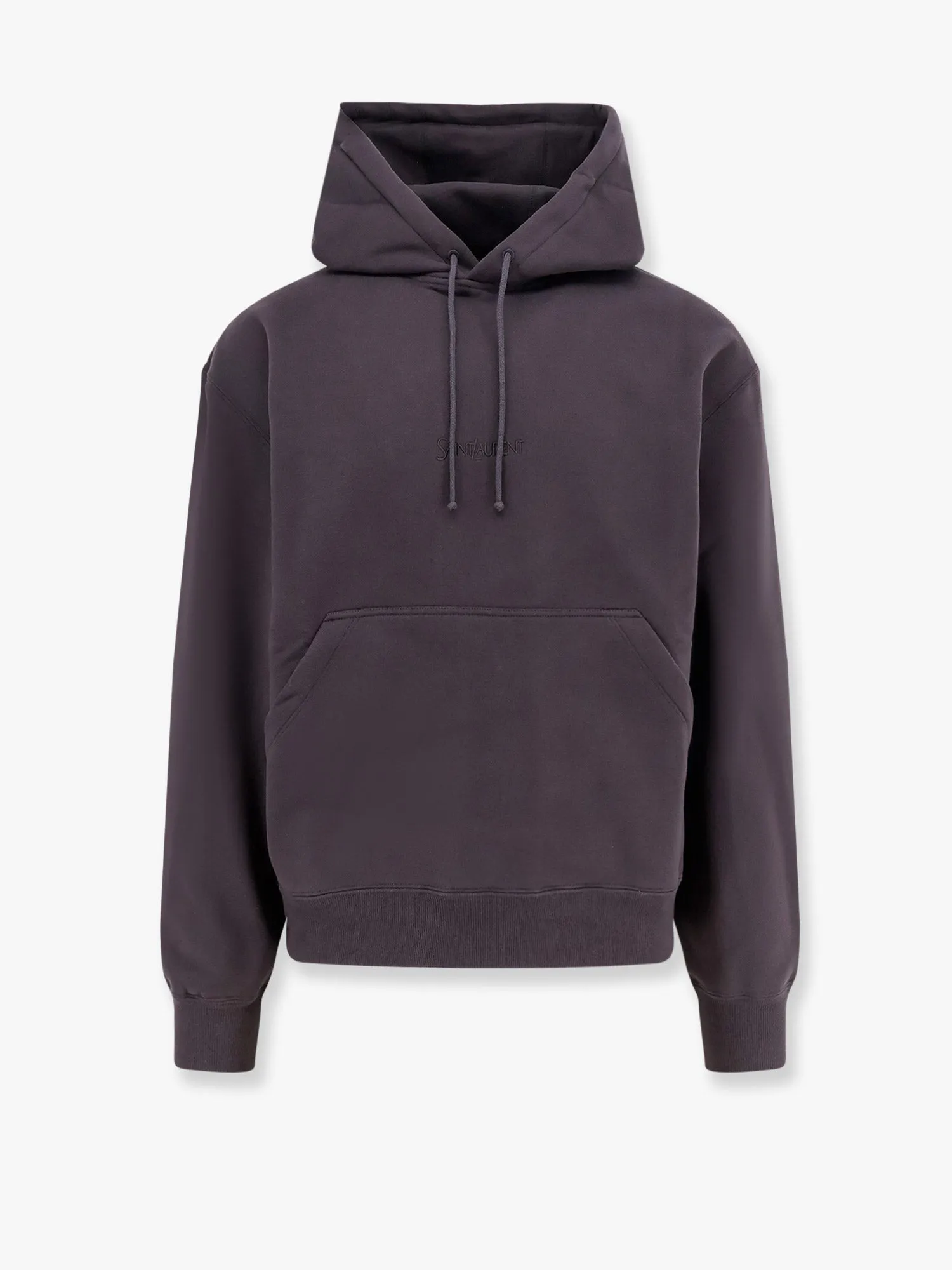 Saint Laurent Organic cotton sweatshirt with frontal logo embroidery sold by Siebentaschen