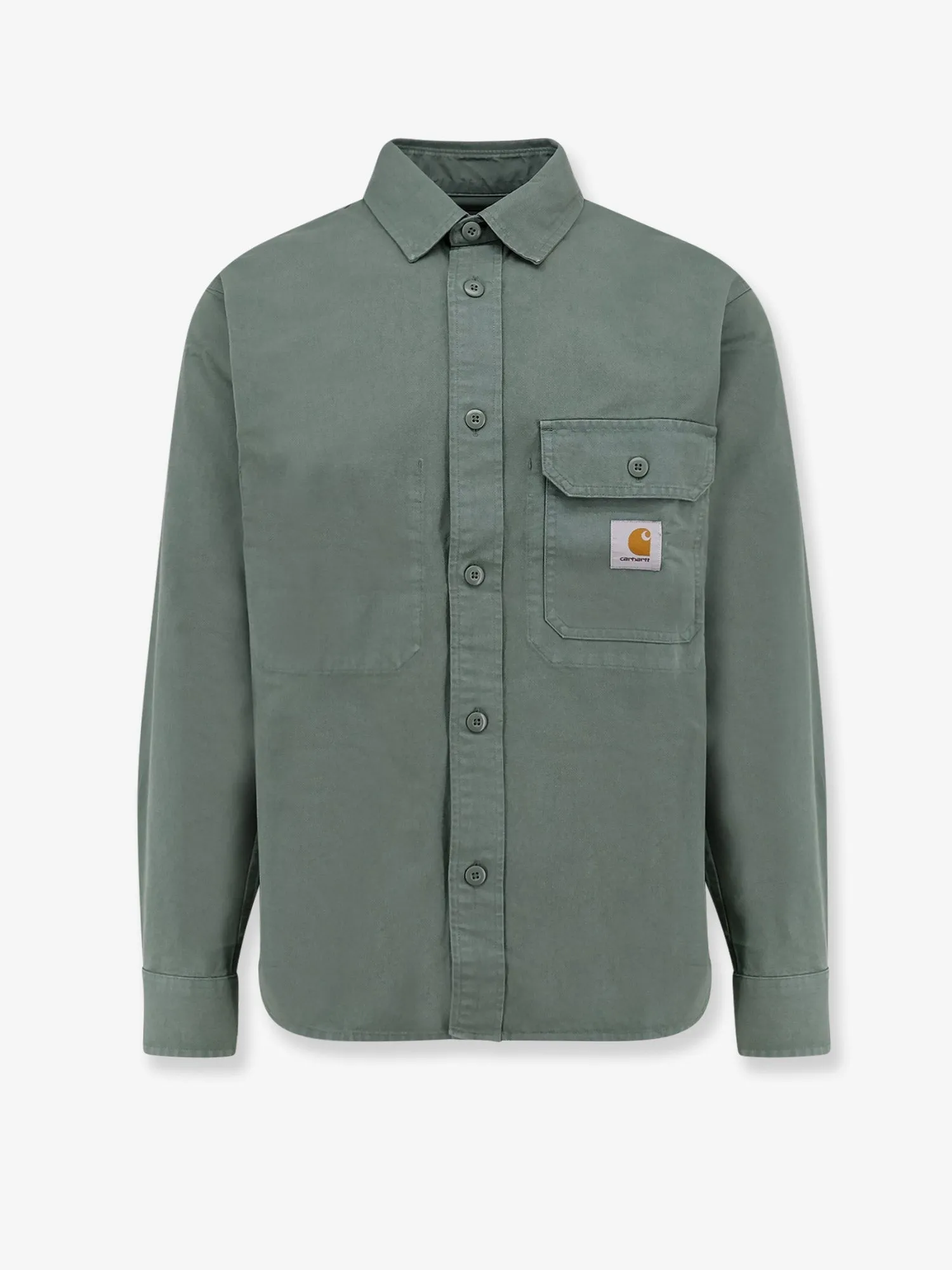 Carhartt Wip Cotton shirt with logo patch sold by Siebentaschen