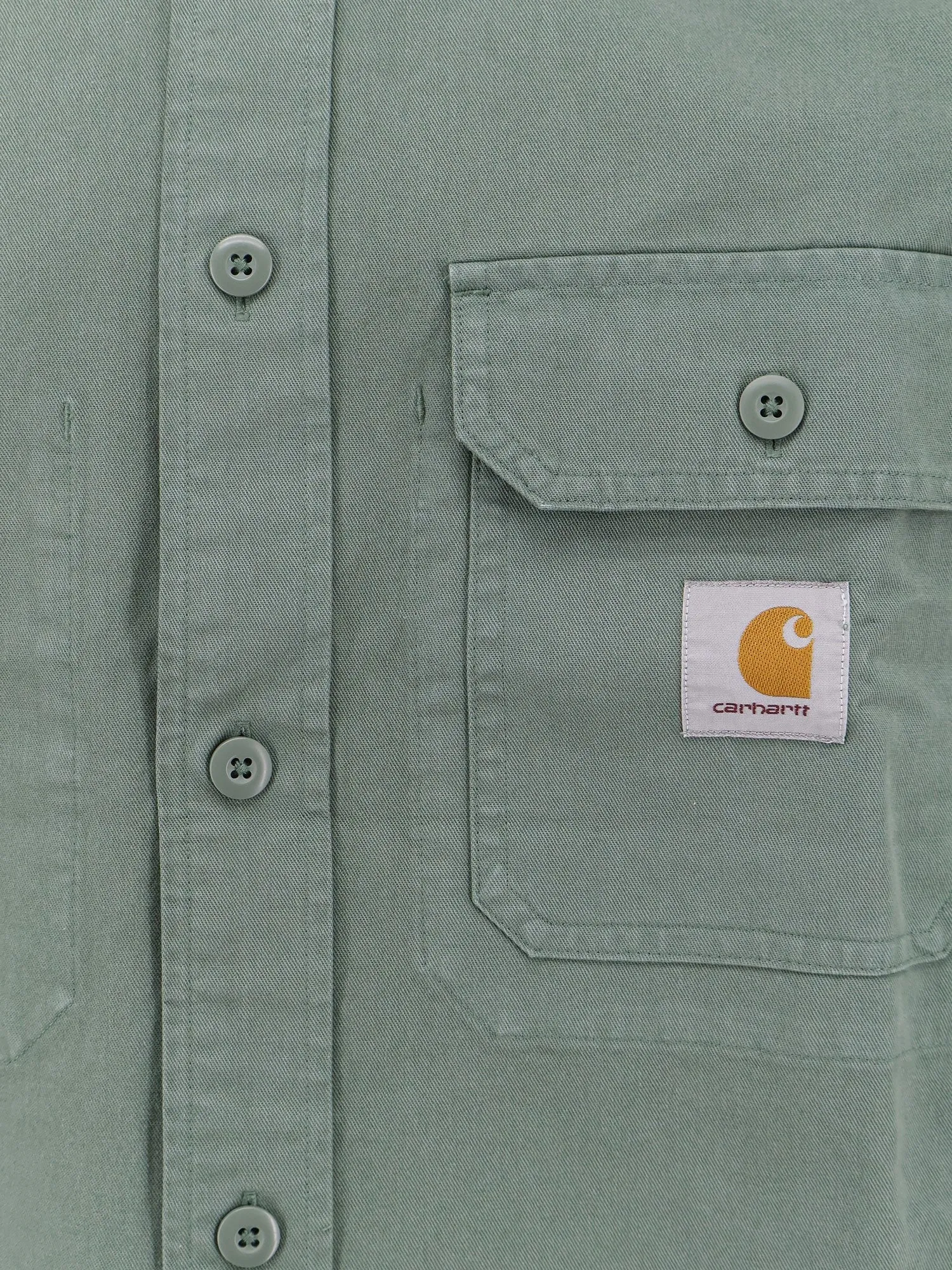 Carhartt Wip Cotton shirt with logo patch sold by Siebentaschen product image thumbnail 3