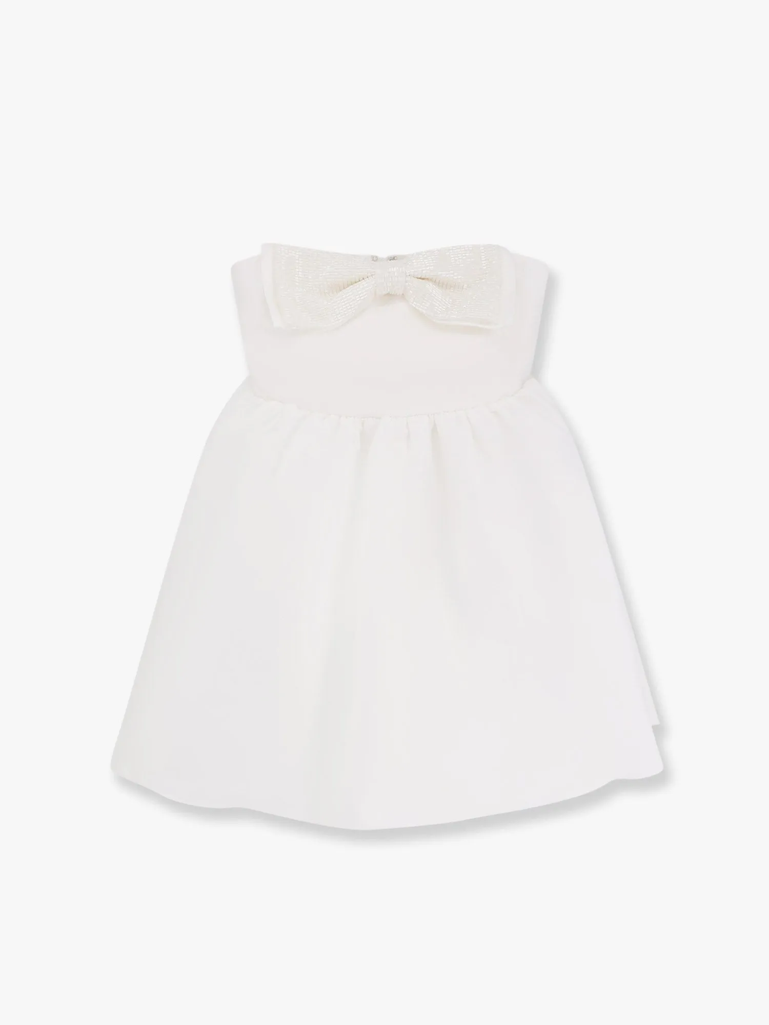 SELF PORTRAIT Taffeta décolleté dress with bow sold by Siebentaschen