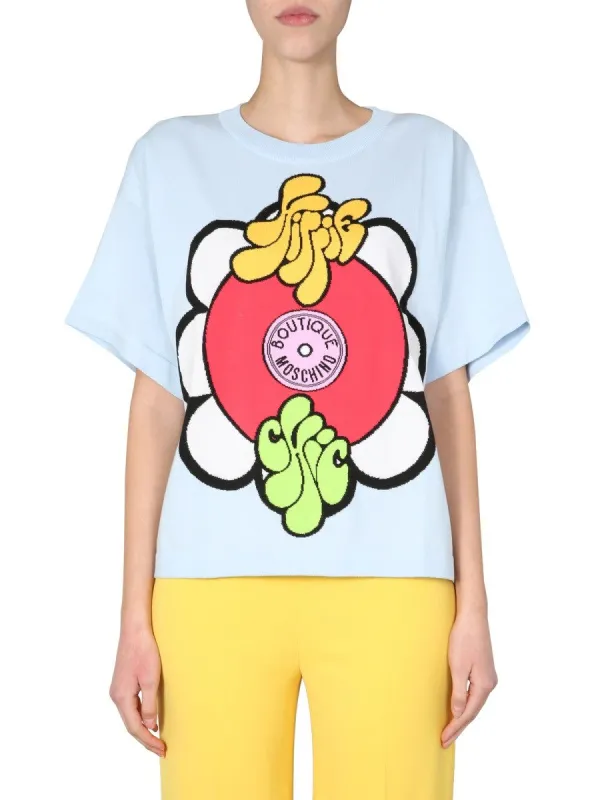 Boutique Moschino ROUND NECK T-SHIRT sold by Siebentaschen