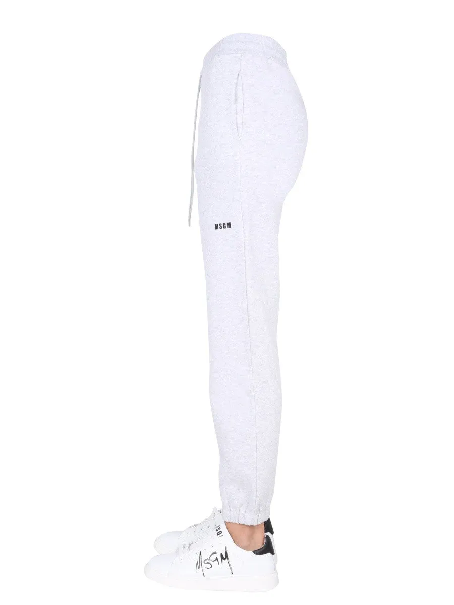 msgm JOGGING PANTS WITH LOGO PRINT sold by Siebentaschen product image thumbnail 3