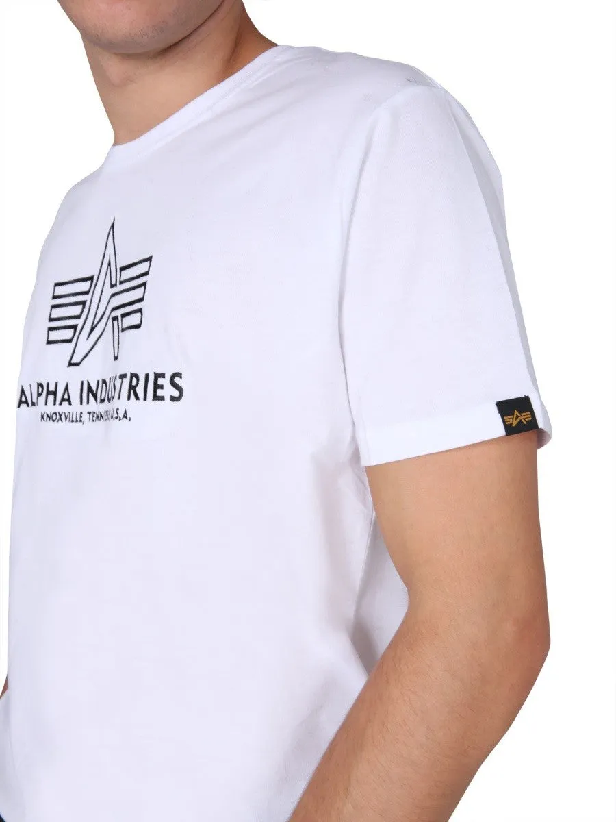 ALPHA INDUSTRIES T-SHIRT WITH EMBROIDERED LOGO sold by Siebentaschen product image thumbnail 4