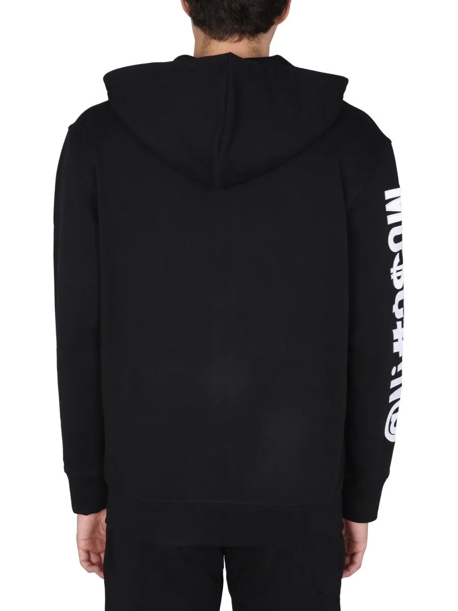Moschino SWEATSHIRT WITH LOGO EMBROIDERY sold by Siebentaschen product image thumbnail 4