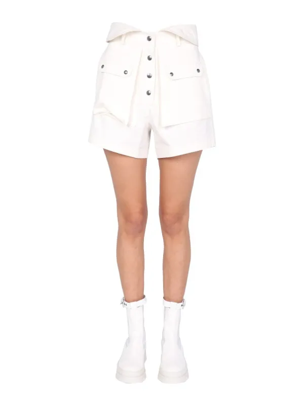 Philosophy Di Lorenzo Serafini HIGH WAIST BERMUDA sold by Siebentaschen
