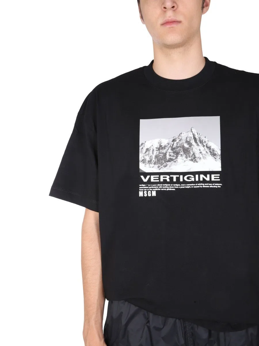 msgm T-SHIRT WITH VERTIGO PRINT sold by Siebentaschen product image thumbnail 4