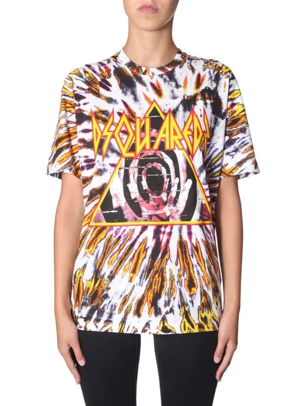 Dsquared TIE AND DYE PRINT T-SHIRT sold by Siebentaschen
