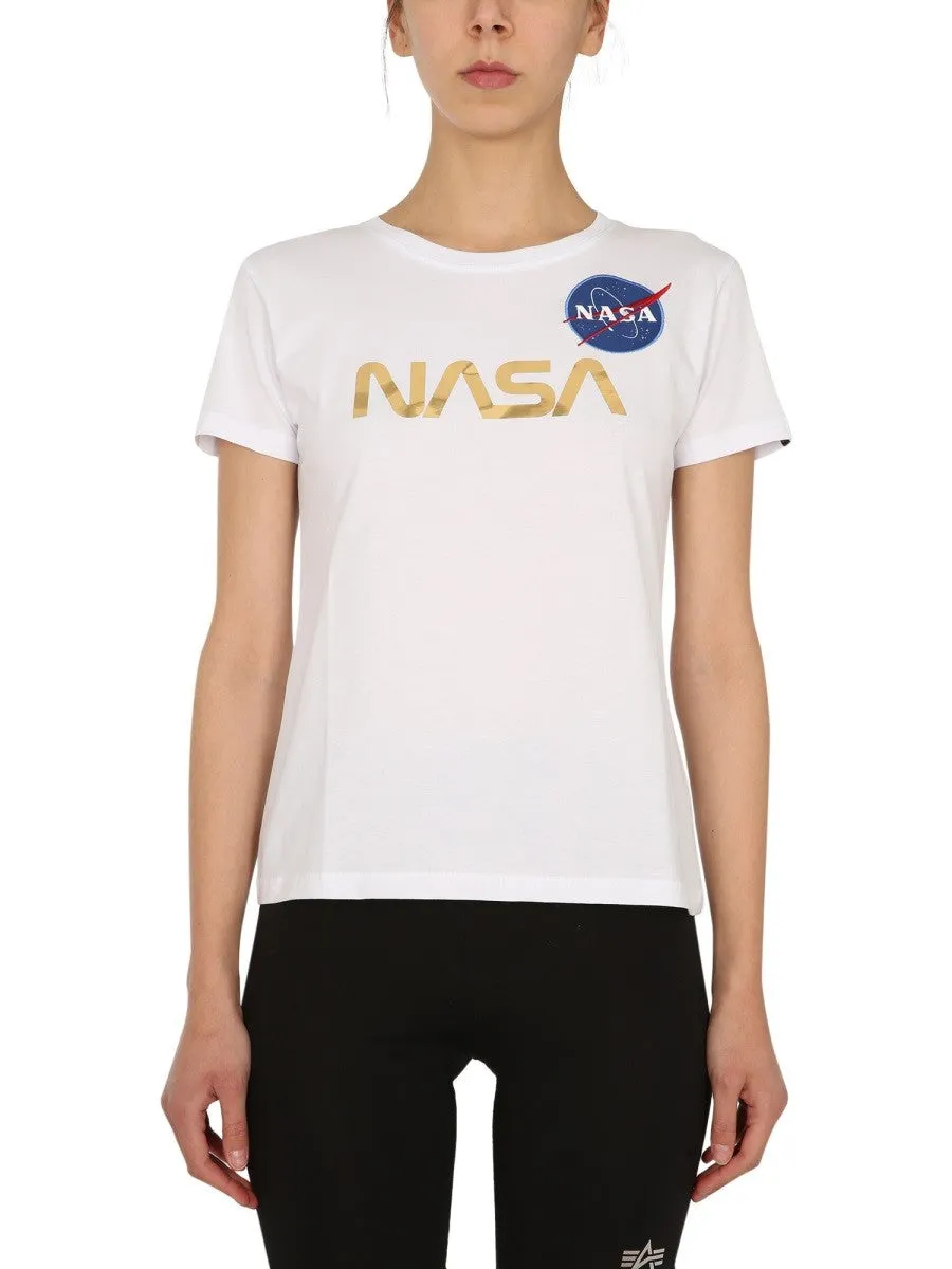 ALPHA INDUSTRIES "NASA" T-SHIRT sold by Siebentaschen